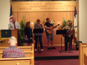 Praise Team at the Masonic Home