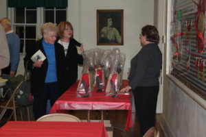 Cindy with books and Byers' Choice figurines